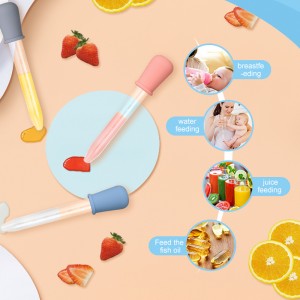 Kinderen medicatie feeder, kinderen medicatie feeder medicatie dropper feeder pasgeboren vloeibare druppelaar silicone pipet medicatie dispenser