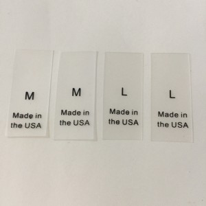 Transparant bedrukt verzendmerk