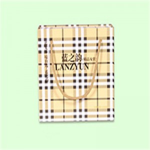 Streep gecontroleerde papieren zak