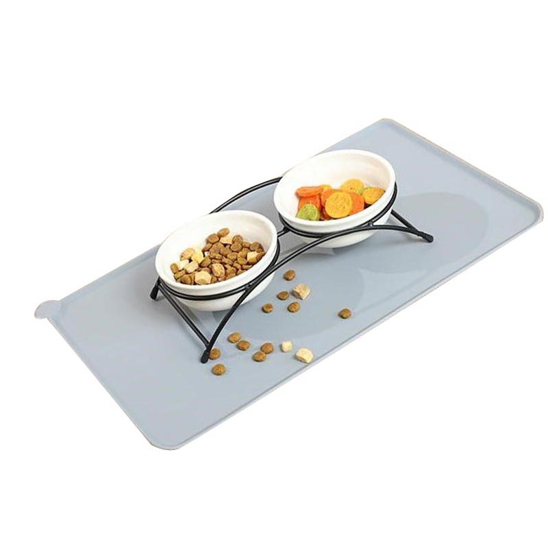 Siliconen waterdichte Pet Bowl Mat voor voedselkwaliteit voor kittens en puppy's,niet-slip Pet Bowl Mat Placemats, slijtvast en duurzaam