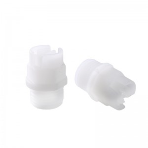 Corrosiebestendige waterstraal reiniging Plastic PP PVDF Vlakke ventilator volledige kegelsproeier