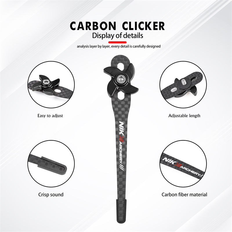 26CK03 Zwarte kleur Recurve Carbon Clicker