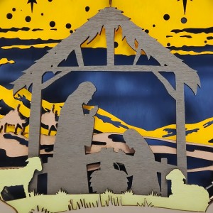 3D houten ambachtelijke decoratie