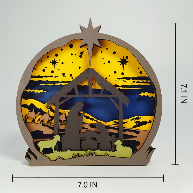 3D houten ambachtelijke decoratie