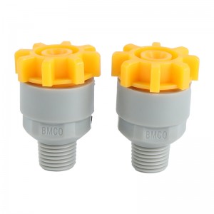 PP Plastic Quick Release En Demonteer Spray Nozzle Industriële Vee jet Nozzle met Volledige Kegel/Vlakke Fan Patroon Spuiten