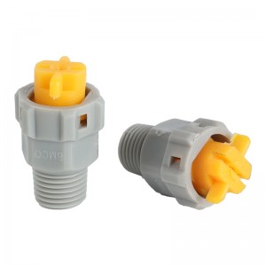 PP Plastic Quick Release En Demonteer Spray Nozzle Industriële Vee jet Nozzle met Volledige Kegel/Vlakke Fan Patroon Spuiten
