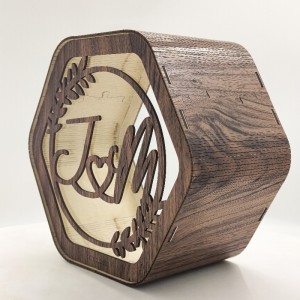 Houten aanmeldingsdoos