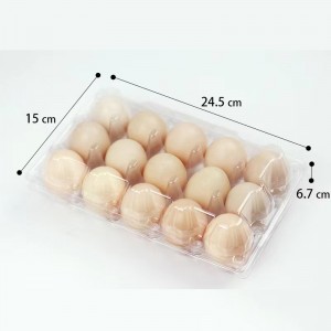 Eierbak 245*150*67 mm 15 groeven 42 g