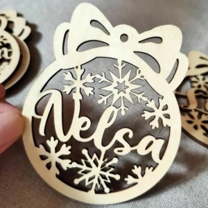 Laser gesneden gesneden houten multiplexcirkel decoratief stuk