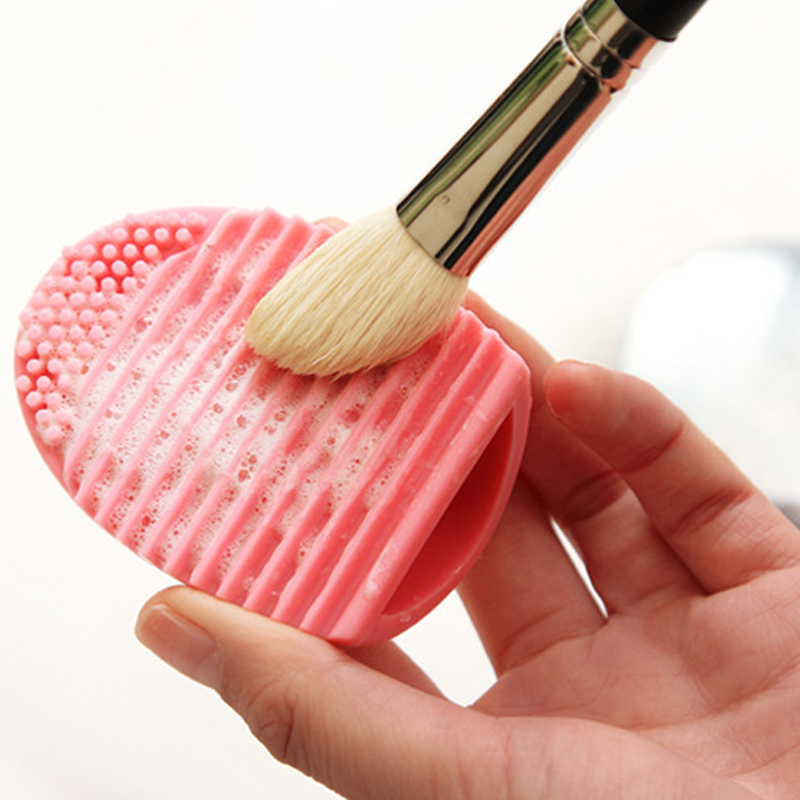 Make -up borstel reinigingsmiddel siliconen cosmetische reinigingskussen wassen woelbord make -up ei wassengereedschap