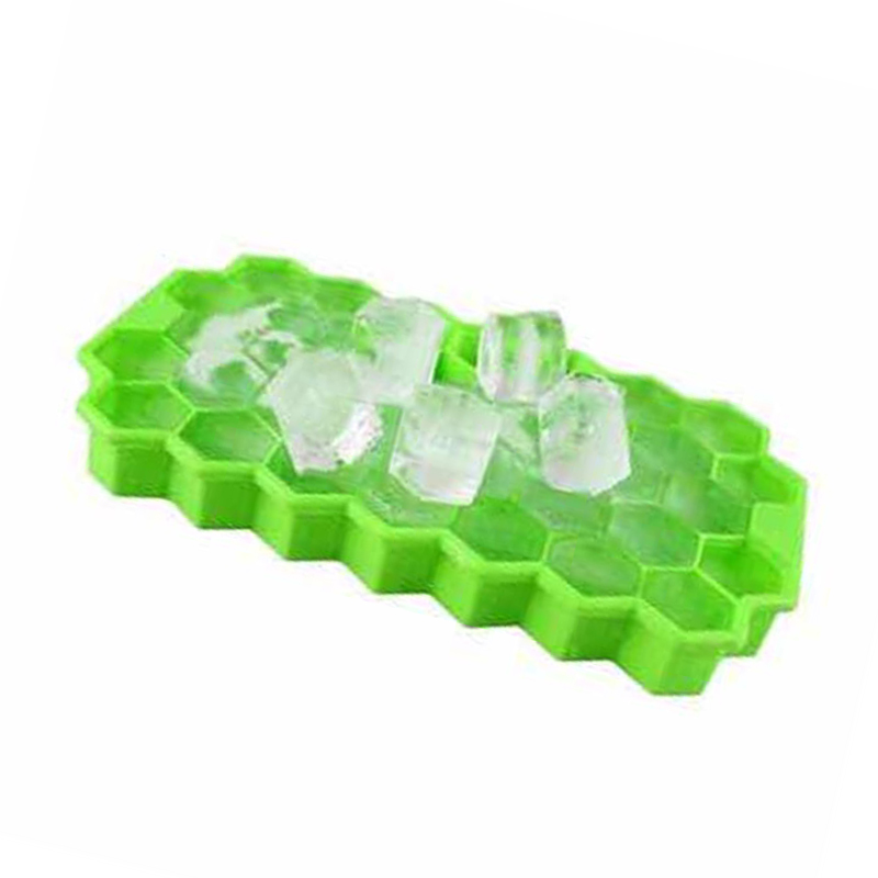 Honeycomb Ice Cube Trade, 37 rooster Food Grade Silicone Ice Cube Maker Mold met deksels gemakkelijk verwijderbare schimmel ijsbladen schimmel voor ijsfeest koude drink whiskycocktail