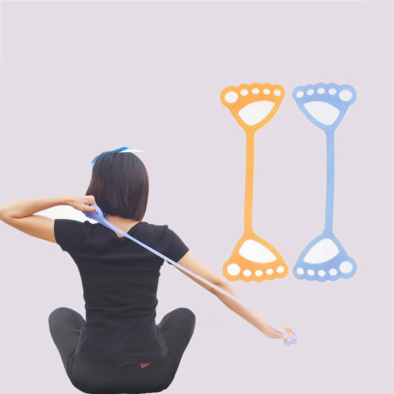 Siliconen trekbanden, elastisch trek touw siliconen trek touw set fitness training weerstandsbanden voor lichaamsrekken, yoga