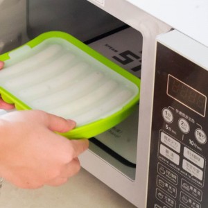 Anti-aanbak siliconen worstvormen voor zelfgemaakte hotdogs, doe-het-zelf hotdogs, BPA-vrij, oven- en magnetron veilige hotdog mallen