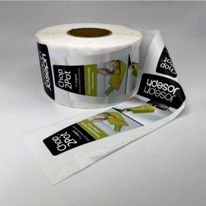 Pas de productbeschrijving stickerlabels aan