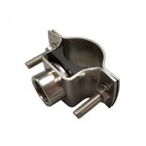 Roestvrijstalen split-eye connectoren voor het bevestigen van sproeiers en pijpen