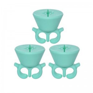 Draagbarenagellakhouder ringnagelpolijstgereedschapnagelaccessoires siliconennagelfles set voor eenvoudige reiniging