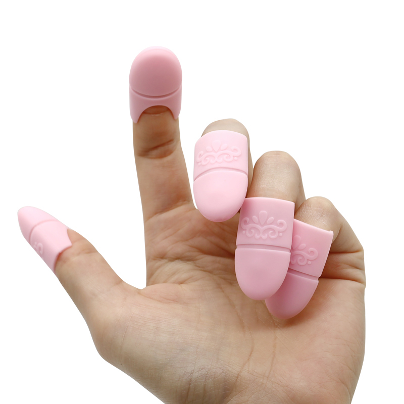 Siliconennagelverwijderaar gemakkelijk te verwijderen gel ofnagellak, herbruikbare siliconennagelverwijderaar set