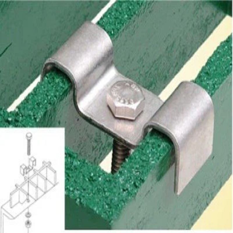 Roestvrij staal FRP GRP Fiberglas -rooster M -clip metnagel en bout