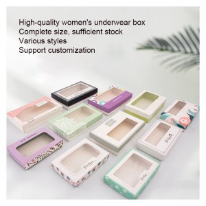 Aangepaste vensterpapier geschenkdoos