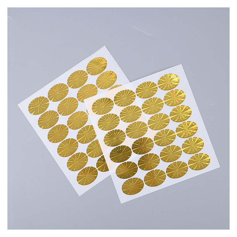 Gouden glanzende sticker