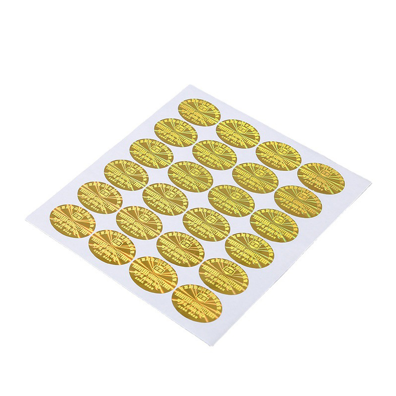 Gouden glanzende sticker