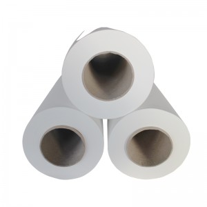 40GSM 1.12M 500m kleurstof sublimatieoverdracht papier wordt gebruikt om polyester over te dragen