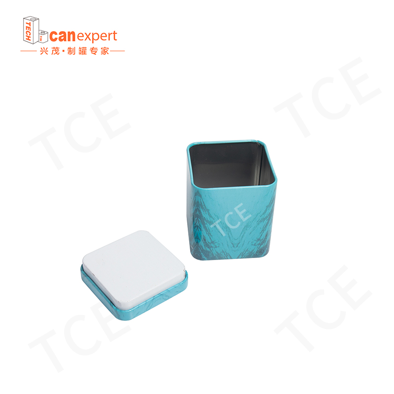 TCE-New Design Tin Gift Box Packaging blikjes 0,28 mm vierkante ambacht cadeau blikje