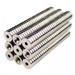 Verzonken hoofdgat cilindrische magneet