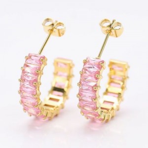 316L roestvrij staalnieuwste poedergiet oorbellen ring