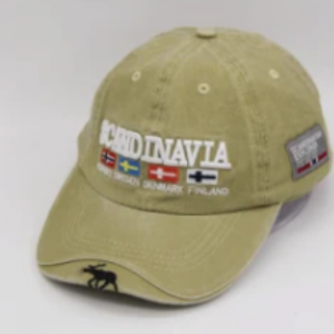 Volwassen katoenen zomer honkbal pet zonneschade hoed met borduurwerk en geweven label borduurwerk op het voorste vizier