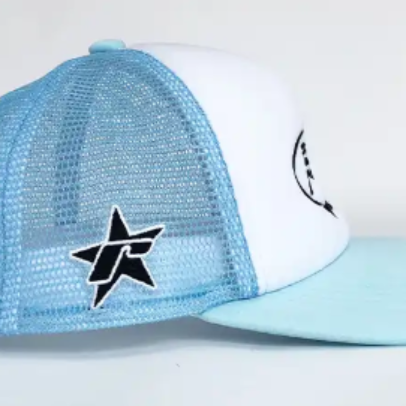 Aangepaste 3D geborduurde trucker cap oem aangepast eigen logo borduurschuim trucker hoed mesh