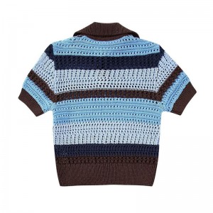 Vrouwen Spring Summer Fashion Jacquard Mesh Knitted Sweater