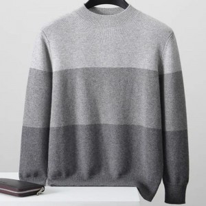 Pure Cashmere Sweater Men \'s Half Turtleneck pullover herfst winter dikke trui warme gebreide casual heren \\\\\' s trui