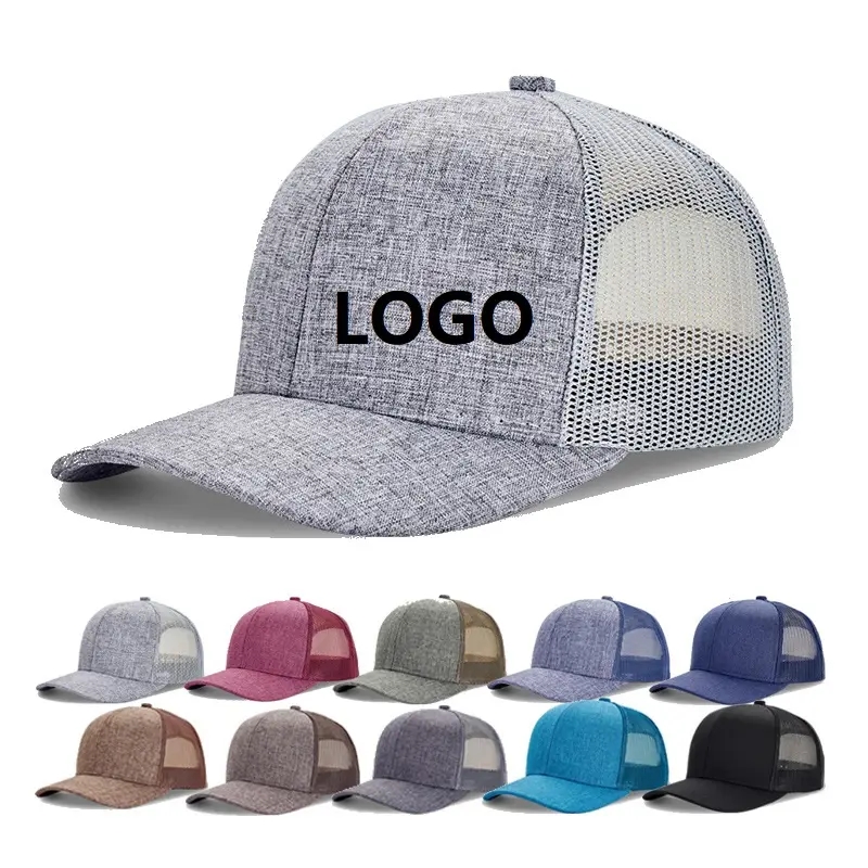 Aangepast logo Nieuwe Truck Cap Mesh Baseback Snapback unisex verstelbare maat sportcaps