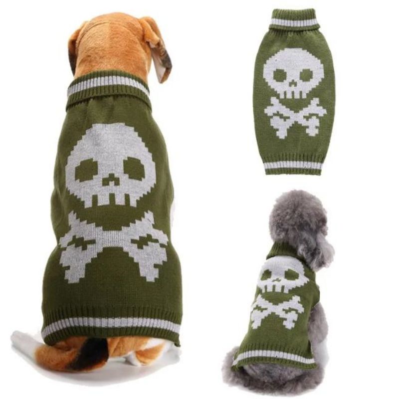 Halloween Warm huisdier kostuumkledinghonden trui voor middelgrote grote honden