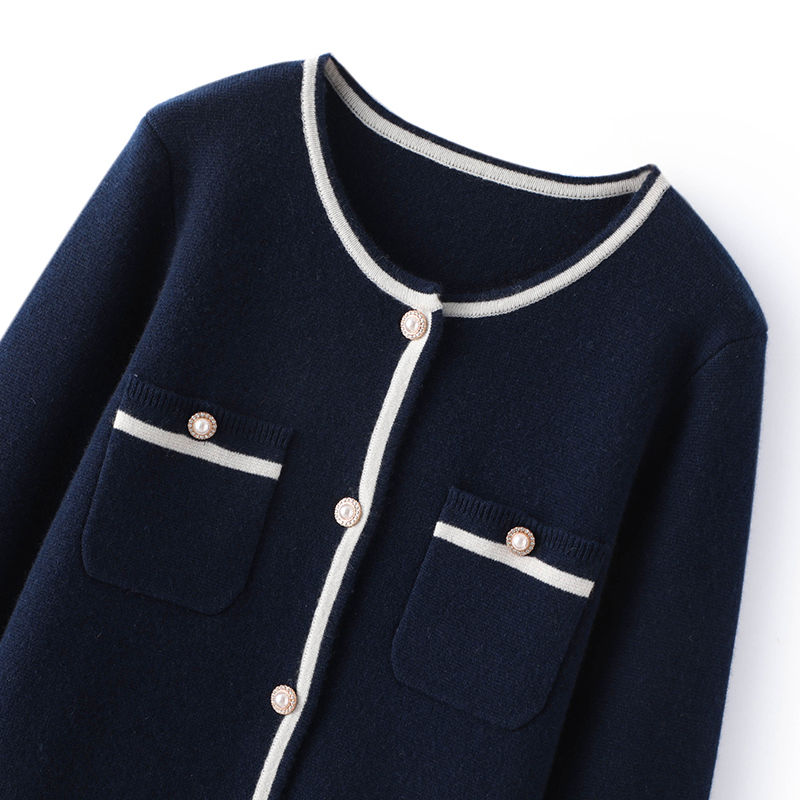 Vrouwen lange mouw 100% kasjmier vest dikke truien pure kasjmier kantoor dame jas aanpasbare kleding