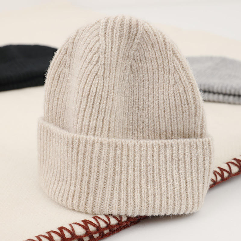 Outdoor unisex solide kleur mode gebreide korte manchet zeeman skater beanie schedel beanie winter hoed