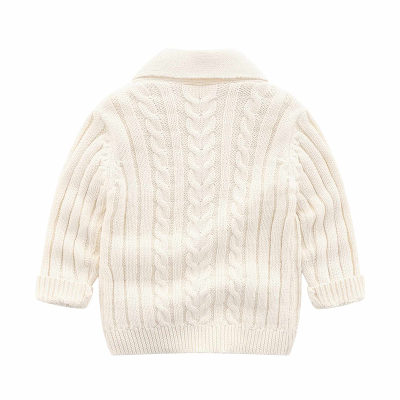 Herfst winter baby peuter geribbeld kleding kind casual vest kinderen gebreide meisjesjongen baby truien