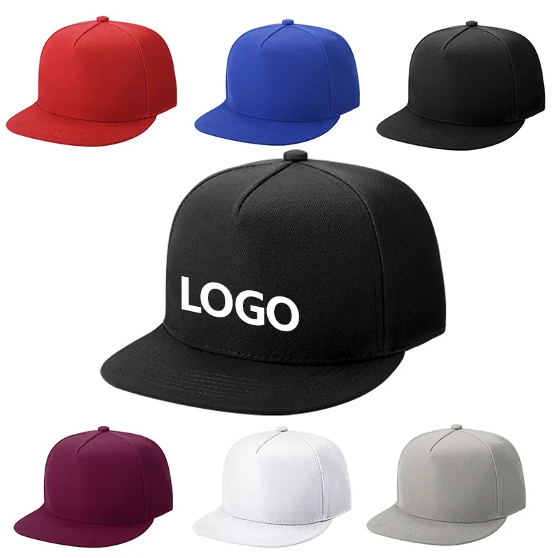 Aangepaste hoogwaardige borduursportgolf Custom blanco Verschillende kleuren Pure katoenen gebogen vizier Snapback Dad 5 Panelhoeden