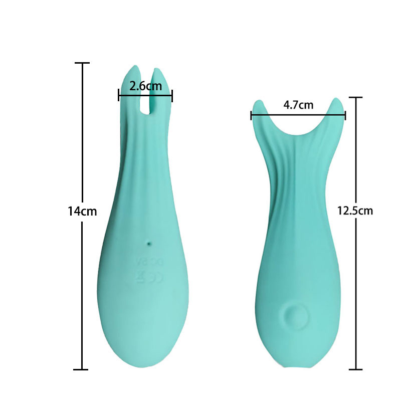 Volwassen seksspeelgoed Vibrating Spear Vibrator Wand (groene grote visvork)