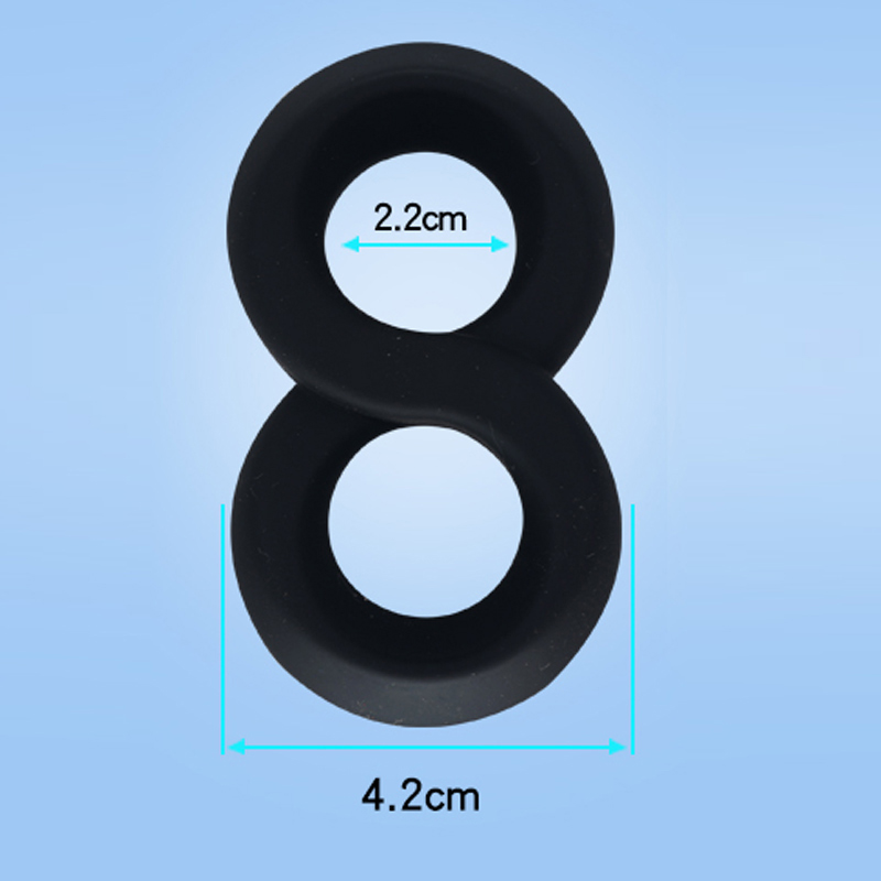 Heet verkopende mannen Sex Toy Penis Ring Cock Ring voor mannen Masturbatie (8-vormige ring)