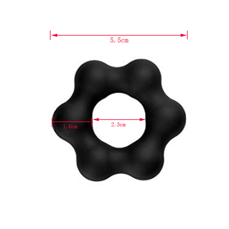 Heet verkopende mannen Sex Toy Penis Ring Cock Ring For Men Masturbation (Six Bead)