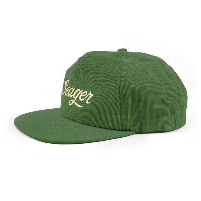 corduroy 5 paneel borduurwerk logo doppen ongestructureerde snapback -hoeden in bulk