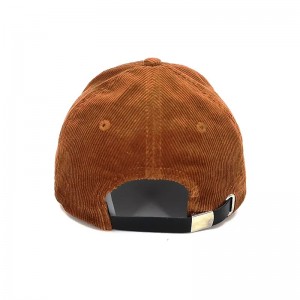 Op maat gemaakte geborduurd op maat gemaakte geborduurde corduroy -hoed met lederen band terug, corduroy snapback hat/cap groothandel hoed met lederen band terug, corduroy snapback hat/cap groothandel