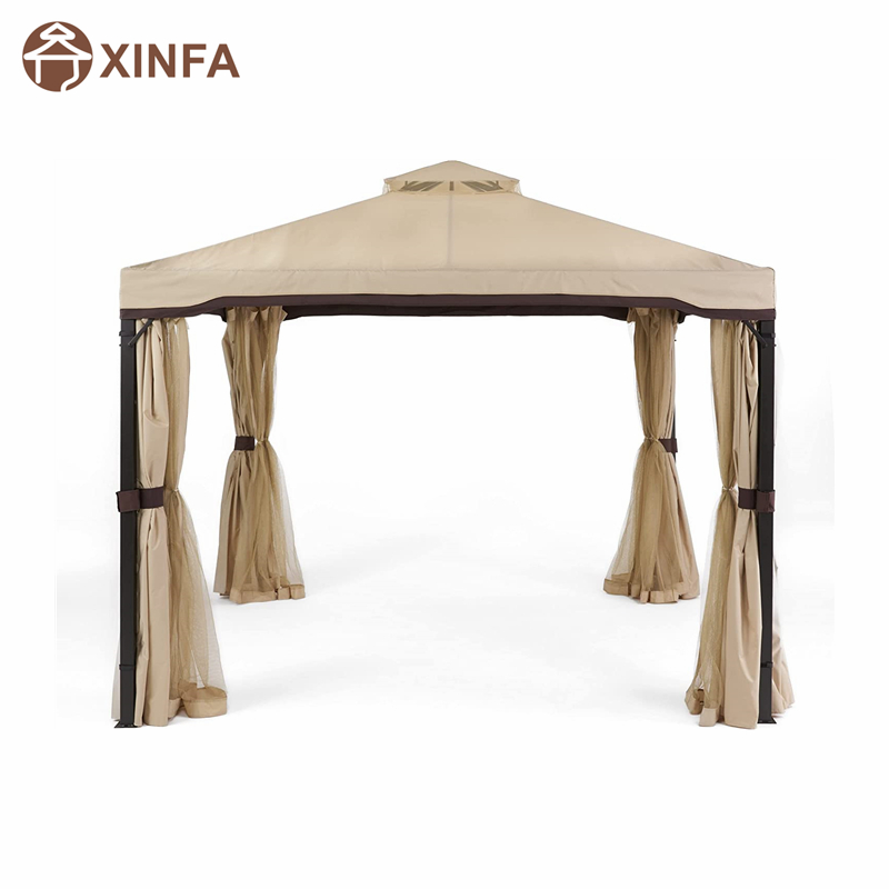 10 \\ 'x 10 \\' Gazebo Block Sun Shade Luifel, waterdichte tent, buiten tuinhuisje met gordijnen