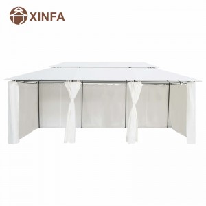 Luxe tuinluifel deksel achtertuin prieel buiten met rot aluminium bewijsgordijn