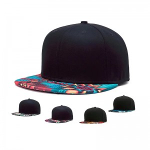 3D -printen Snap Back Flat Brim Hat Street Dance Hip Printing Flat Bill Hawaiian Hats Design Your Own Snapback Cap/HAT