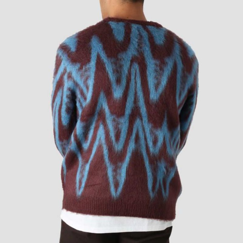 Hoogwaardige aangepaste patroon gebreide Jacquard Design Men \\ 'S Cardigan Sweater
