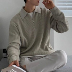 Pullover Jumper Men\'s herfst en winter verdikte halve coltrui zip trui