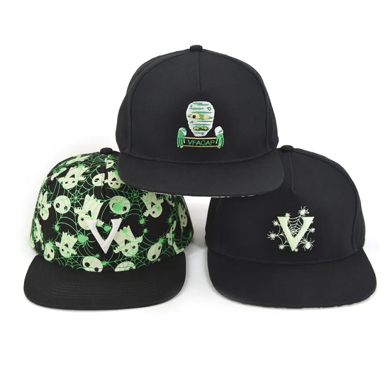 mode 5 paneel kinderen sporthoeden aanpassing geborduurd logo peuter snapback hoed